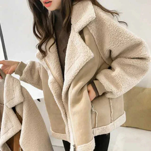 Große Sherpa Winterjacke Damen - IdealeKleiden
