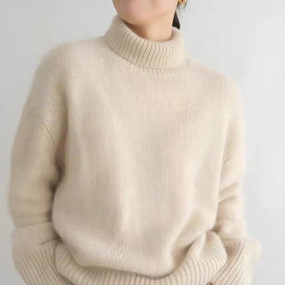 Damen Rollkragenpullover Weich und Kuschelig - IdealeKleiden
