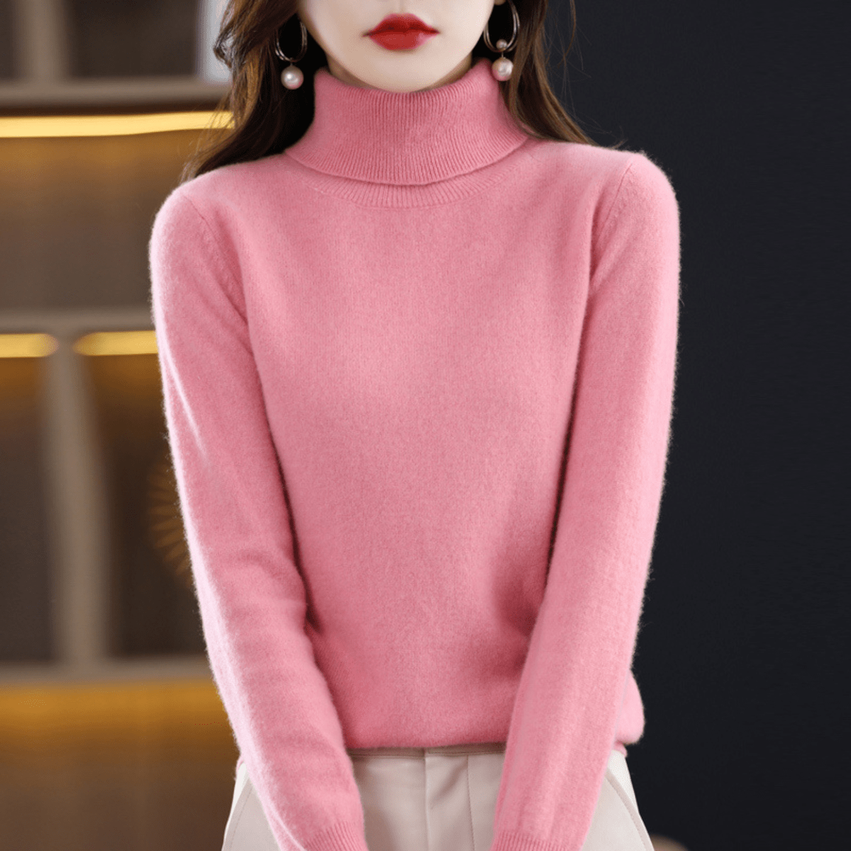 Women's Classic Warm Turtleneck Sweater