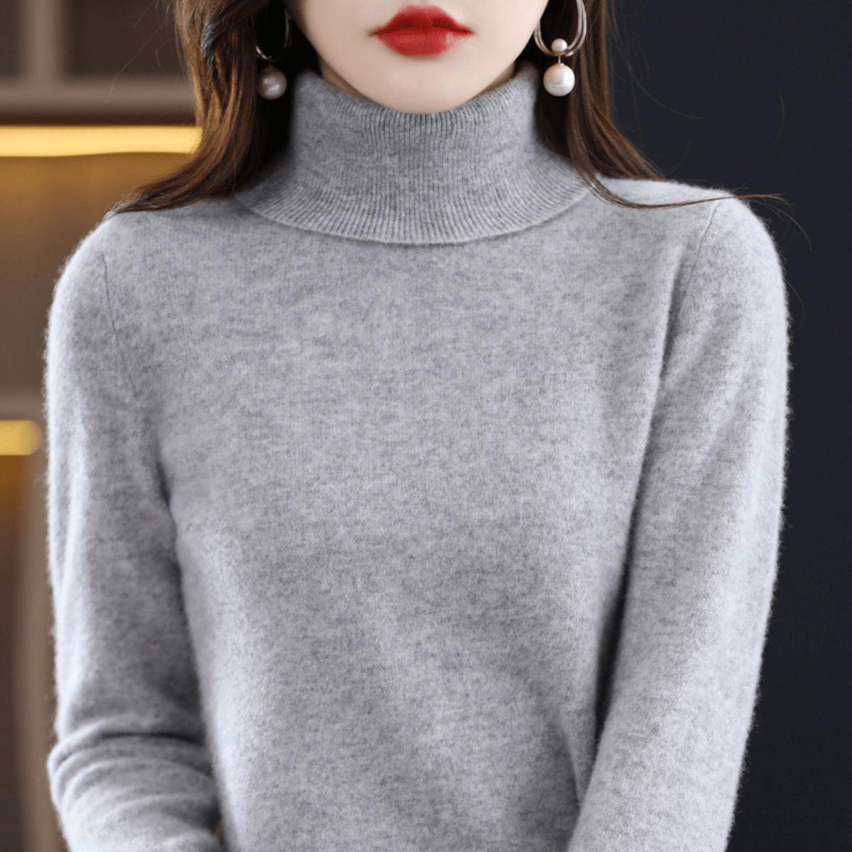 Women's Classic Warm Turtleneck Sweater