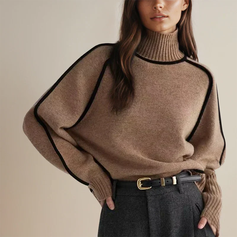 Women's Turtleneck Sweater Soft Comfortable