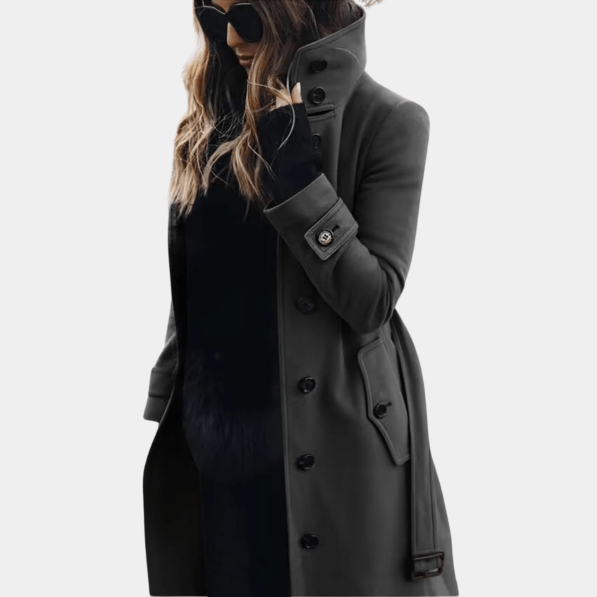 Elegant Women's Winter Trench Coat
