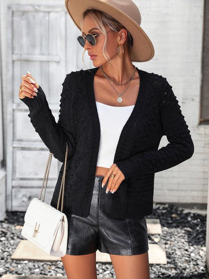 Women's Cardigan Autumn Pattern Open