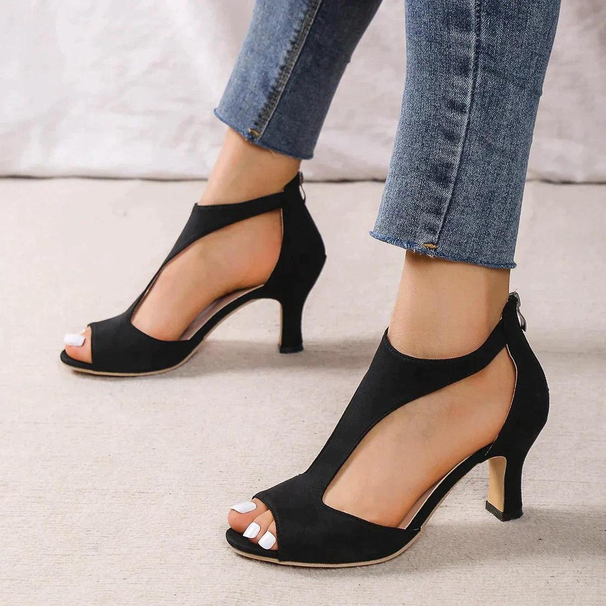 Women's High Heels Open Toe Strappy Shoes