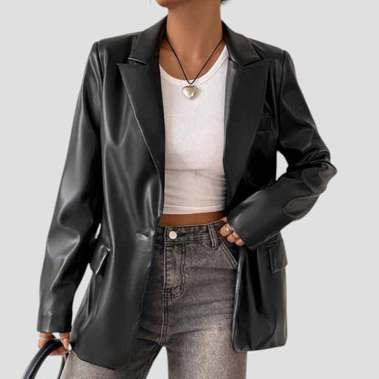 Stylish Blazer Jacket Oversized Black Modern Cut