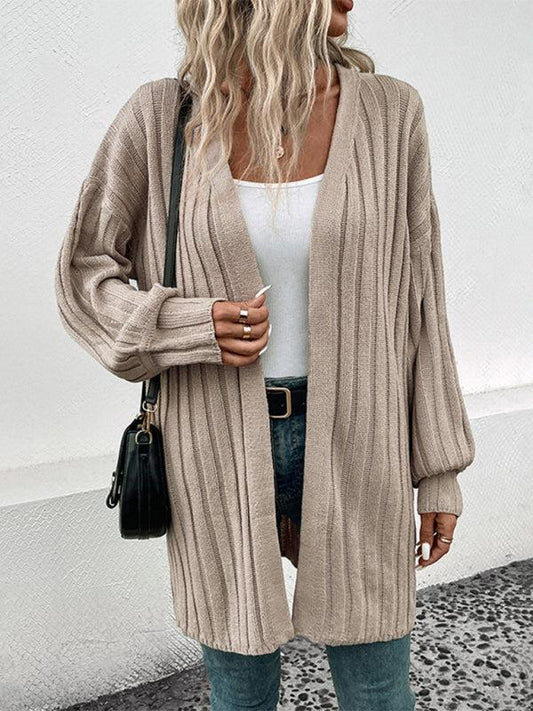 Damen Cardigan Herbst Soft Offen - IdealeKleiden