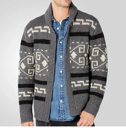 Men's Cardigan Cozy Pattern Design