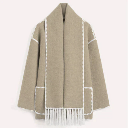 Elegante Oversized-Jacke mit Schalkragen