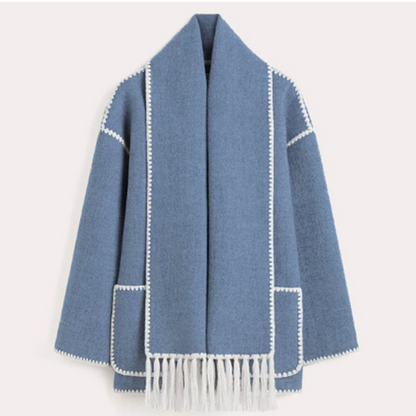 Elegante Oversized-Jacke mit Schalkragen