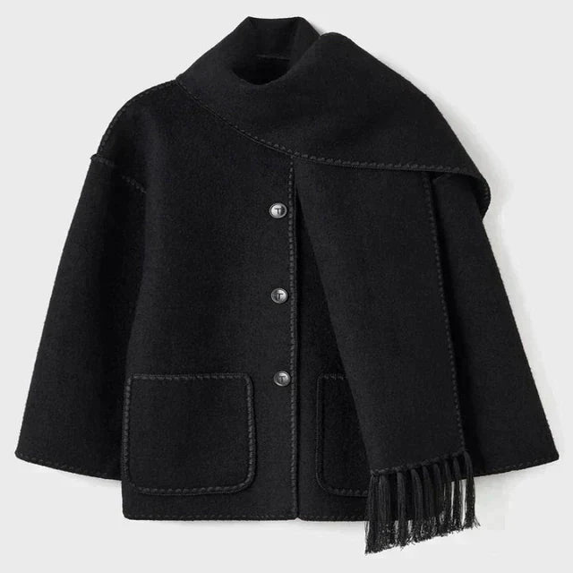 Übergroße Damenjacke mit Schalkragen Elegantes Design