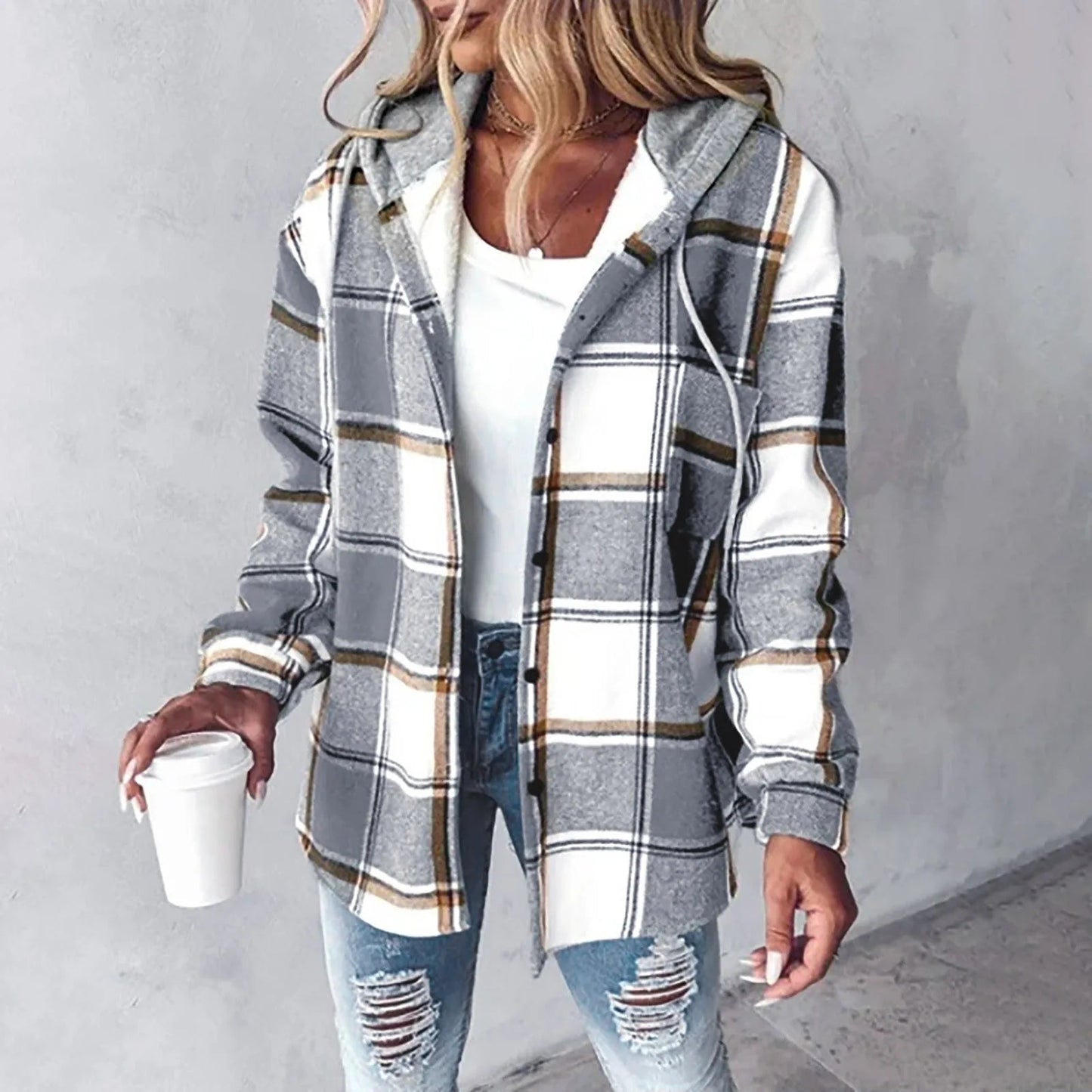 Women's Elegant Wool Autumn Jacket