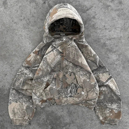 Retro Unisex Hoodie Camo Design