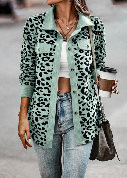 Women's Transitional Jacket Leopard Print Stylish