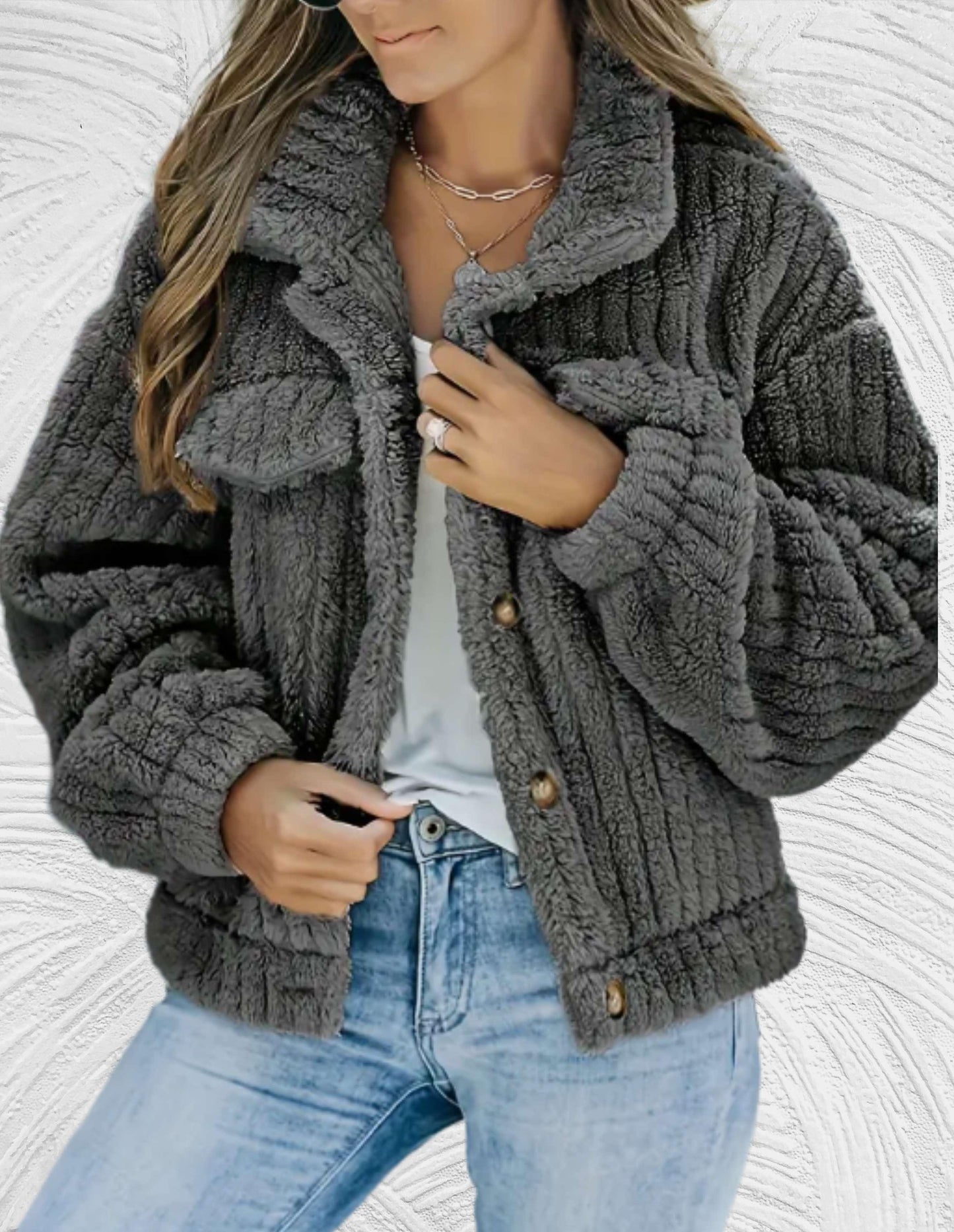 Women's Wool Jacket Elegant Winter Fashion