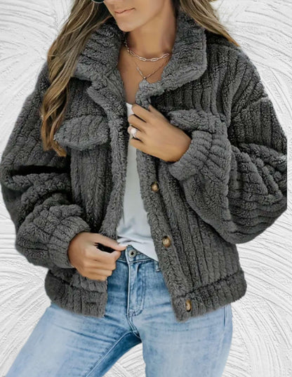 Women's Wool Jacket Elegant Winter Fashion