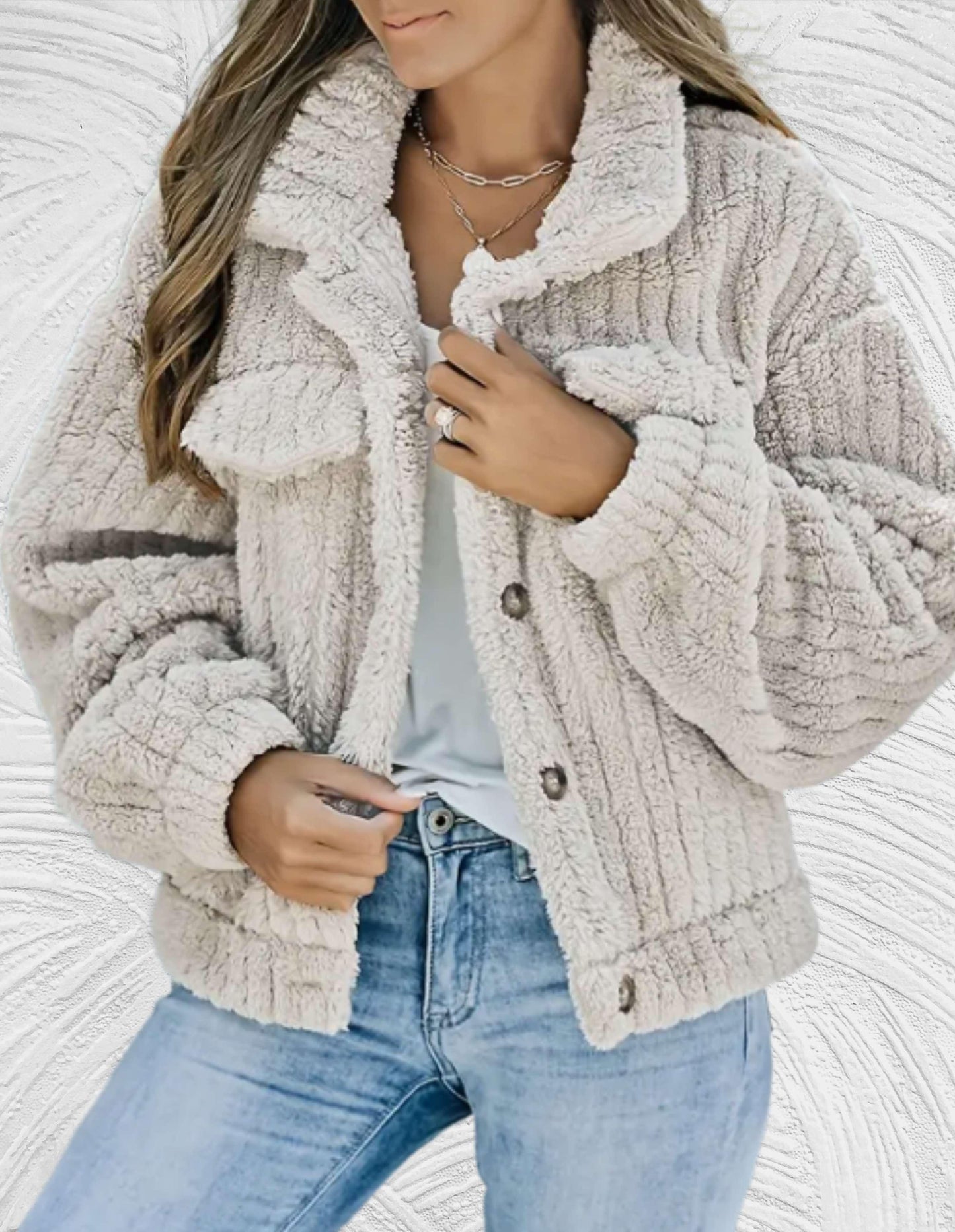 Women's Wool Jacket Elegant Winter Fashion