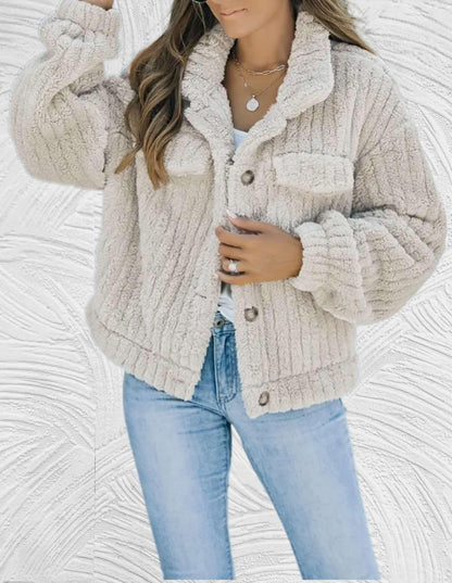 Damen Wolljacke Elegante Wintermode - IdealeKleiden