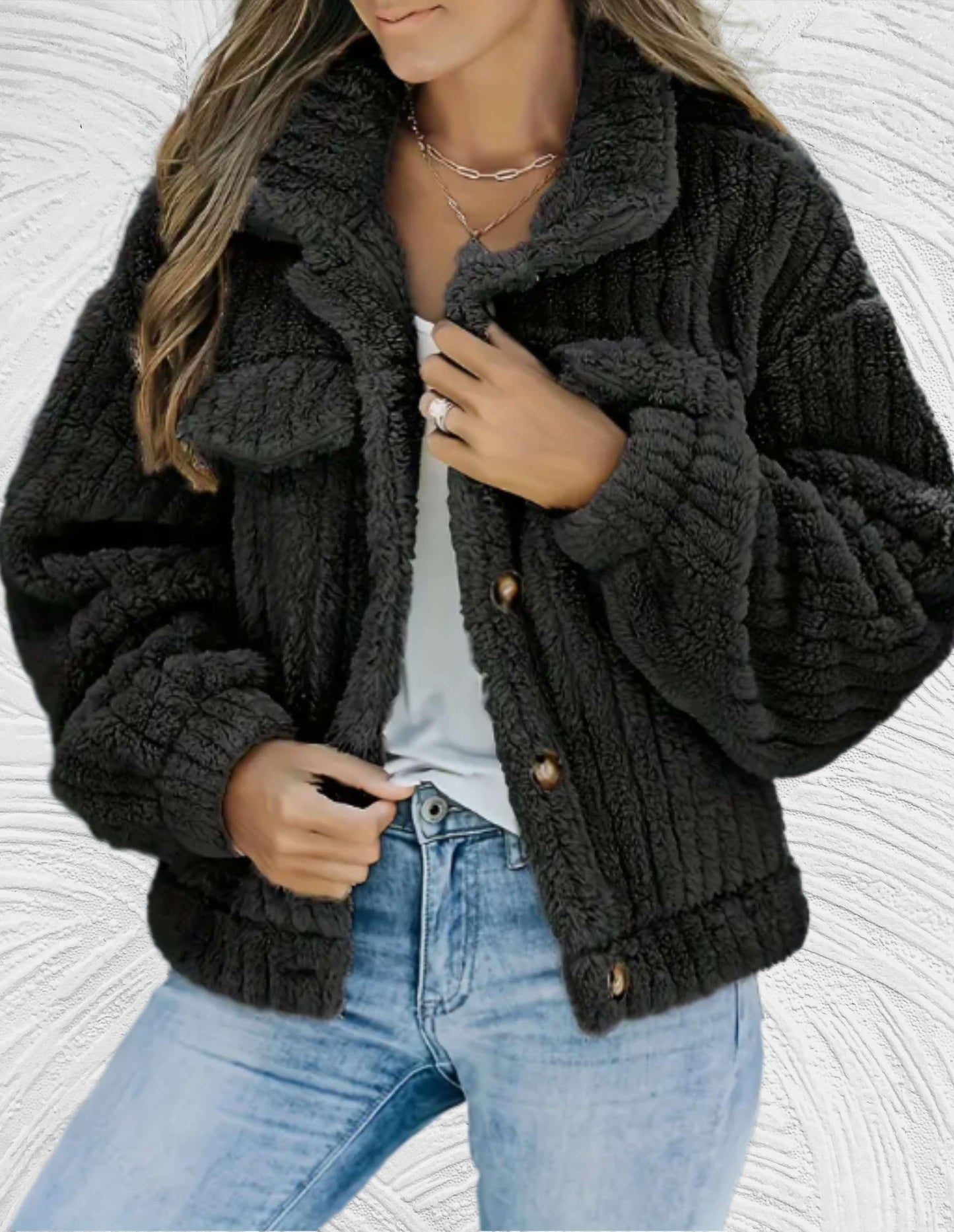 Women's Wool Jacket Elegant Winter Fashion