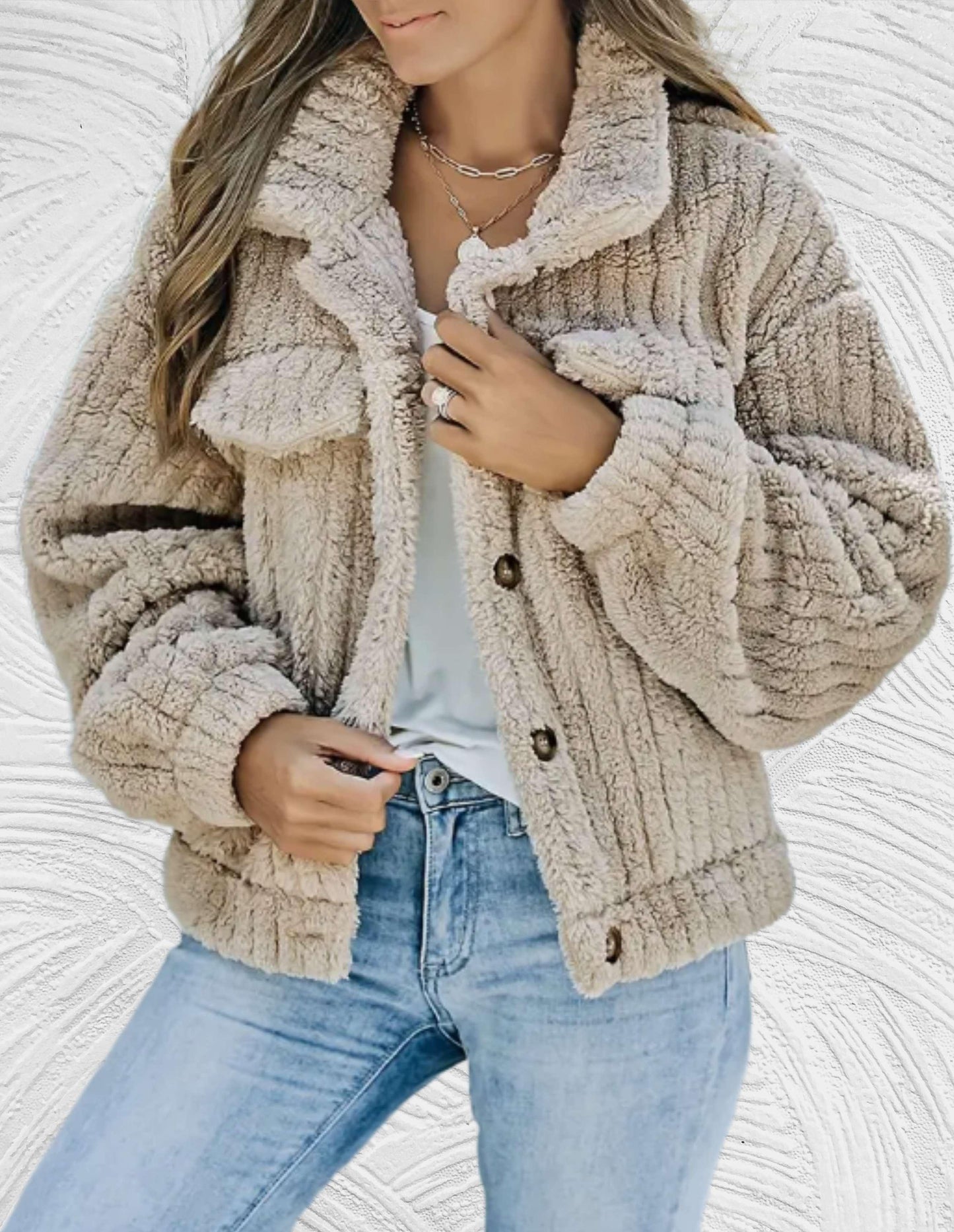 Women's Wool Jacket Elegant Winter Fashion