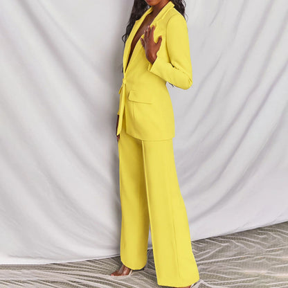 Elegant Women's Suit Set Blazer and Pants