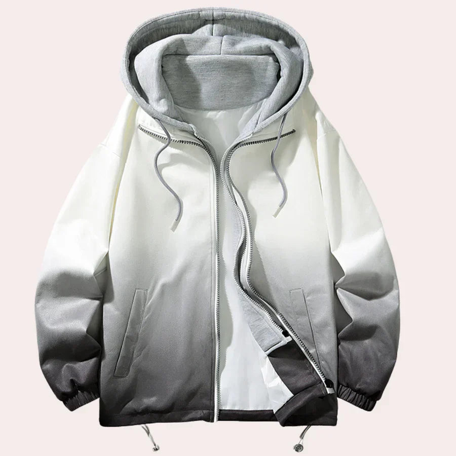 Elegant Men's Hooded Jacket Modern Style