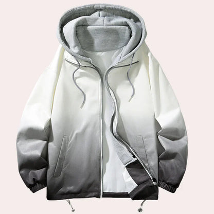 Elegant Men's Hooded Jacket Modern Style
