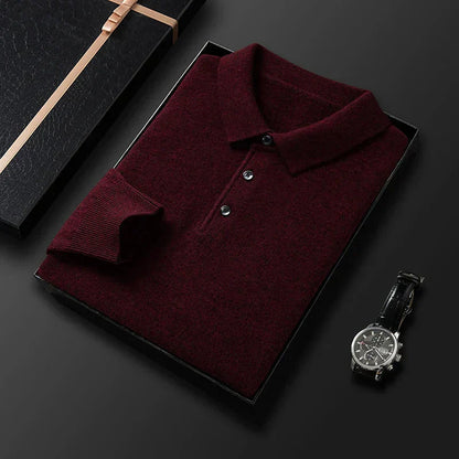 Men's Modern Knitted Polo Shirt