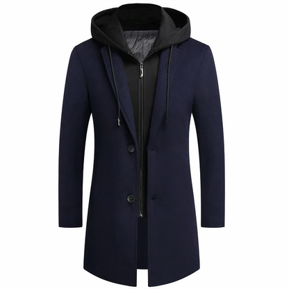 Stylish Men's Warm Trench Coat