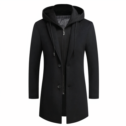 Stylish Men's Warm Trench Coat