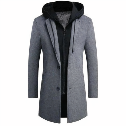 Stylish Men's Warm Trench Coat