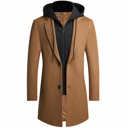Stylish Men's Warm Trench Coat