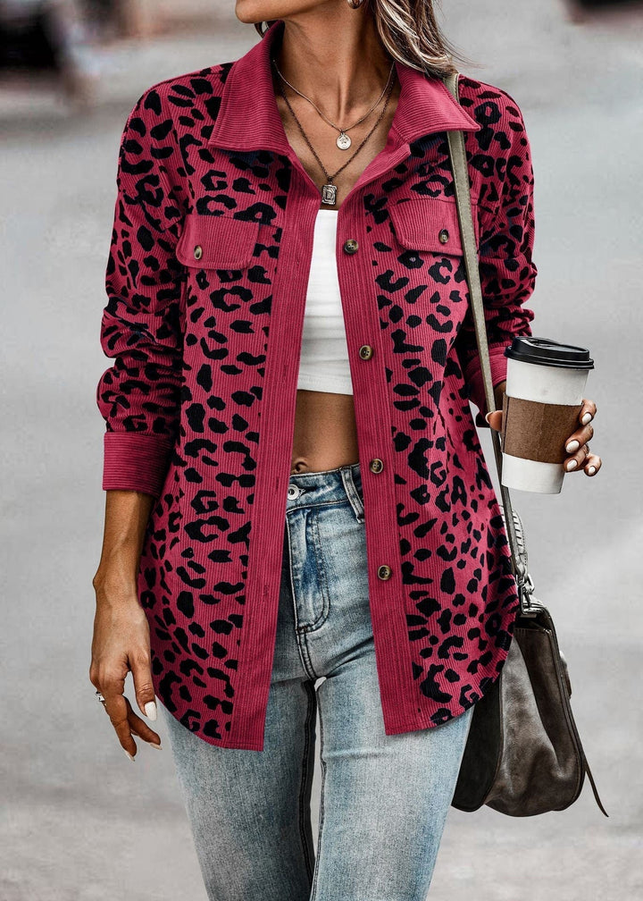 Women's Transitional Jacket Leopard Print Stylish