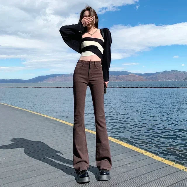 Comfortable Women's Trousers Soft Denim Quality