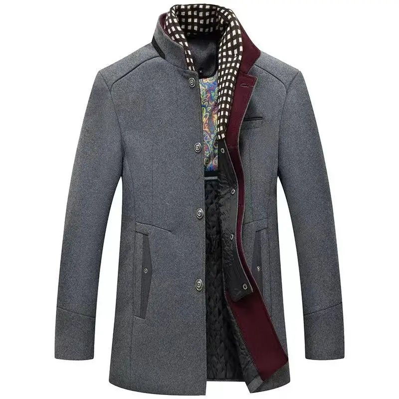 Men's Winter Jacket Warm Stylish Stand-up Collar