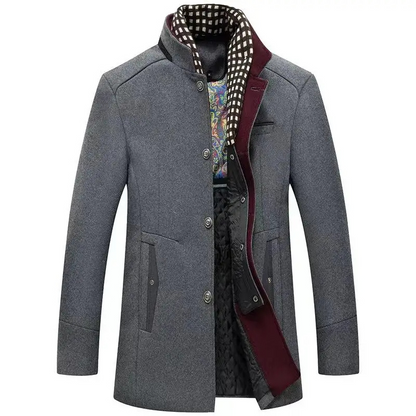 Men's Winter Jacket Warm Stylish Stand-up Collar