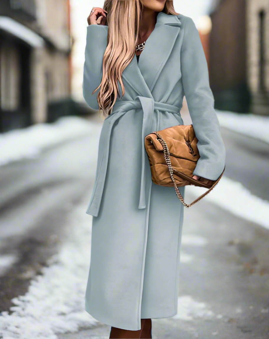 Stylish Women's Lightweight Belt Coat