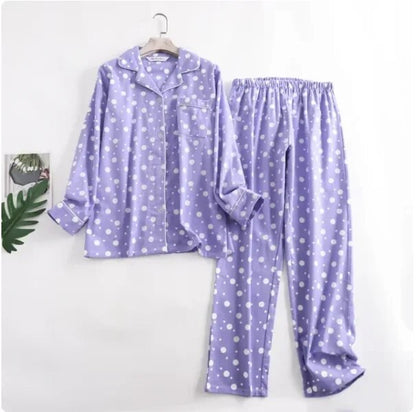 Damen Pyjama Set Bunt Gemütlich