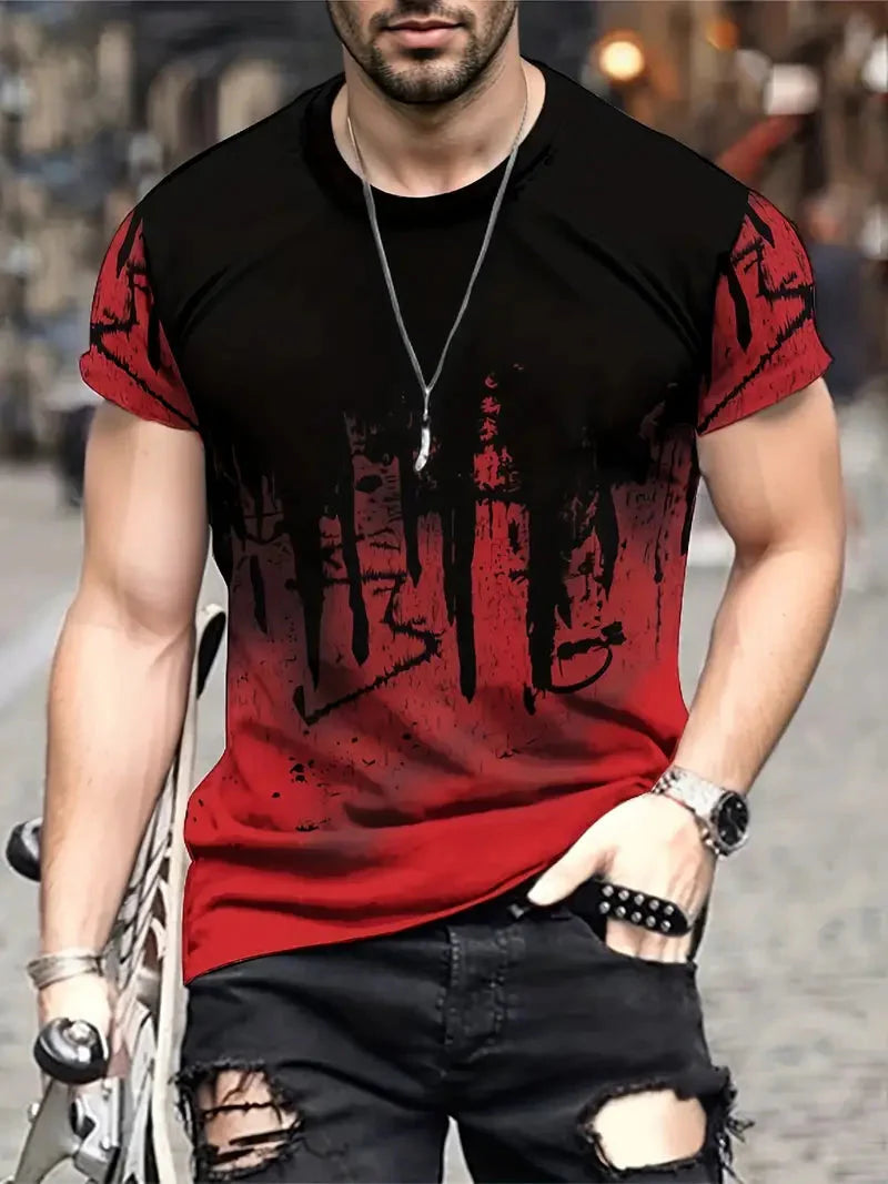 Men's T-Shirt Grey Cool Splash Design