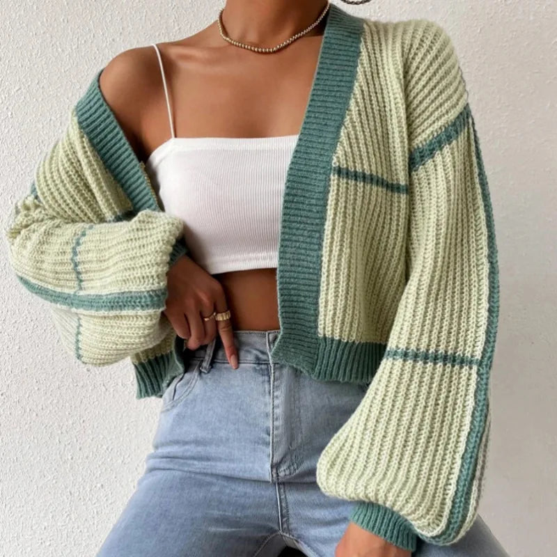 Women's Cardigan Long-sleeved Colorful