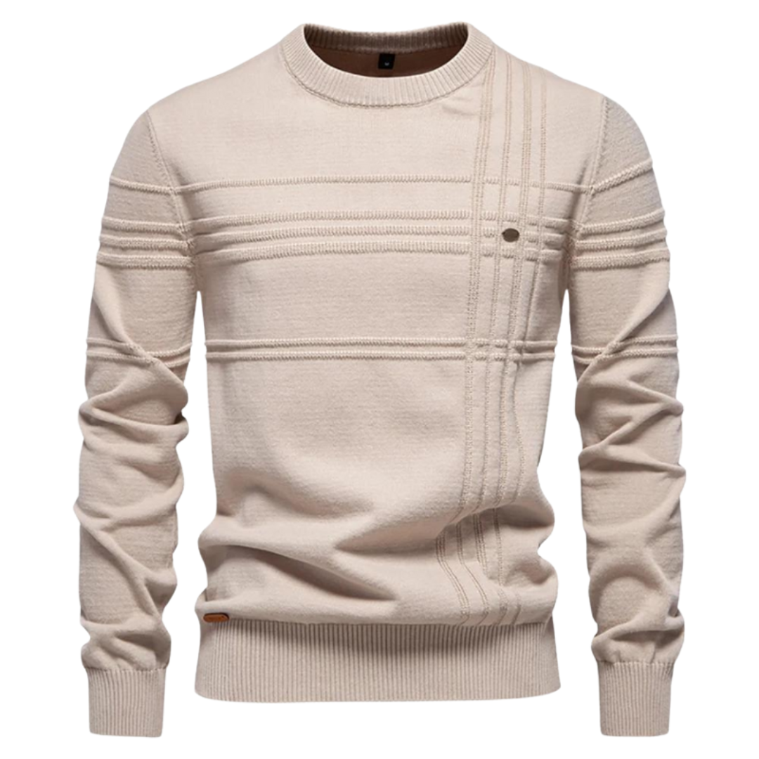 Luxus Herrenpullover Fein Strick