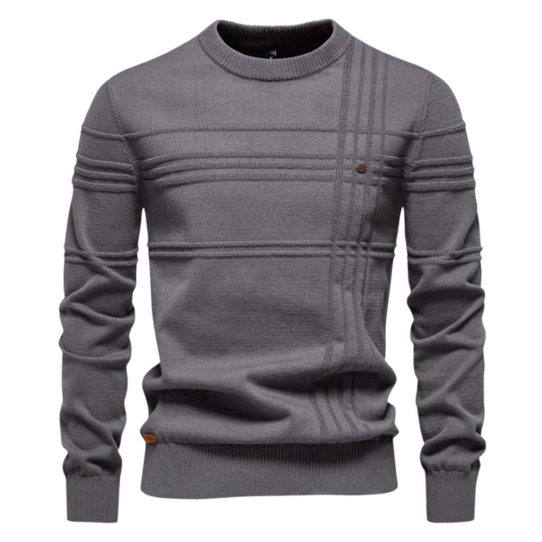 Luxus Herrenpullover Fein Strick