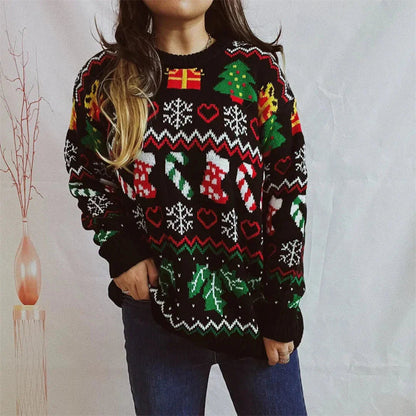 Women's Christmas Sweater Knitted Warm