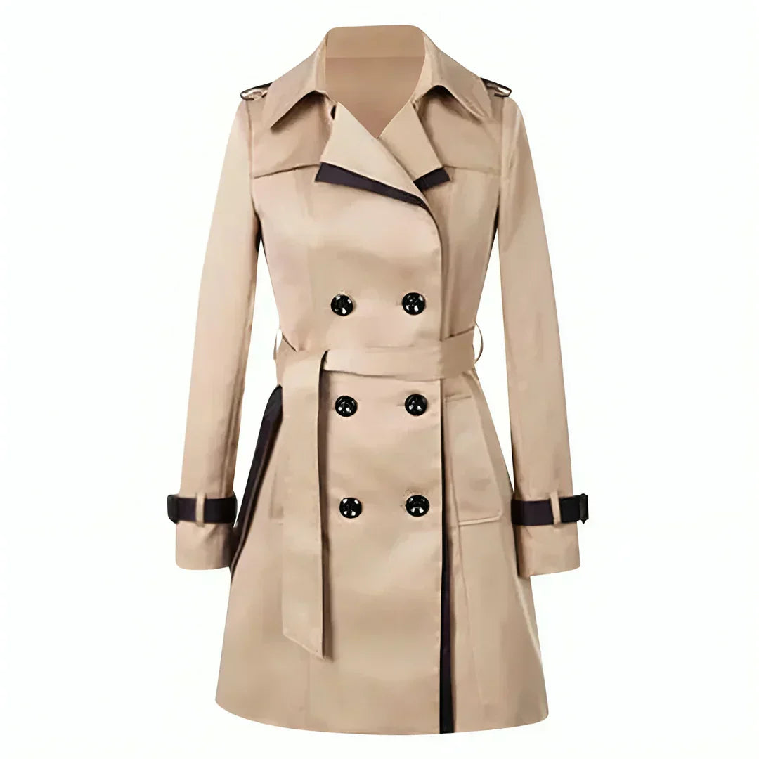 Eleganter Damen-Trenchcoat mit Gürtel - IdealeKleiden