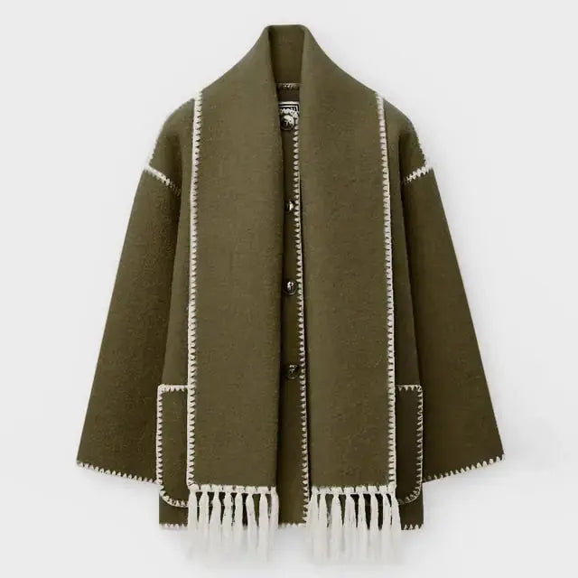 Elegant Women's Shawl Collar Jacket Style