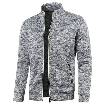 Men's Zip Cardigan Long Sleeve Zipper Jacket Breathable