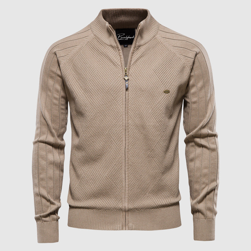 Herren Strickjacke Reißverschluss Klassisch - IdealeKleiden