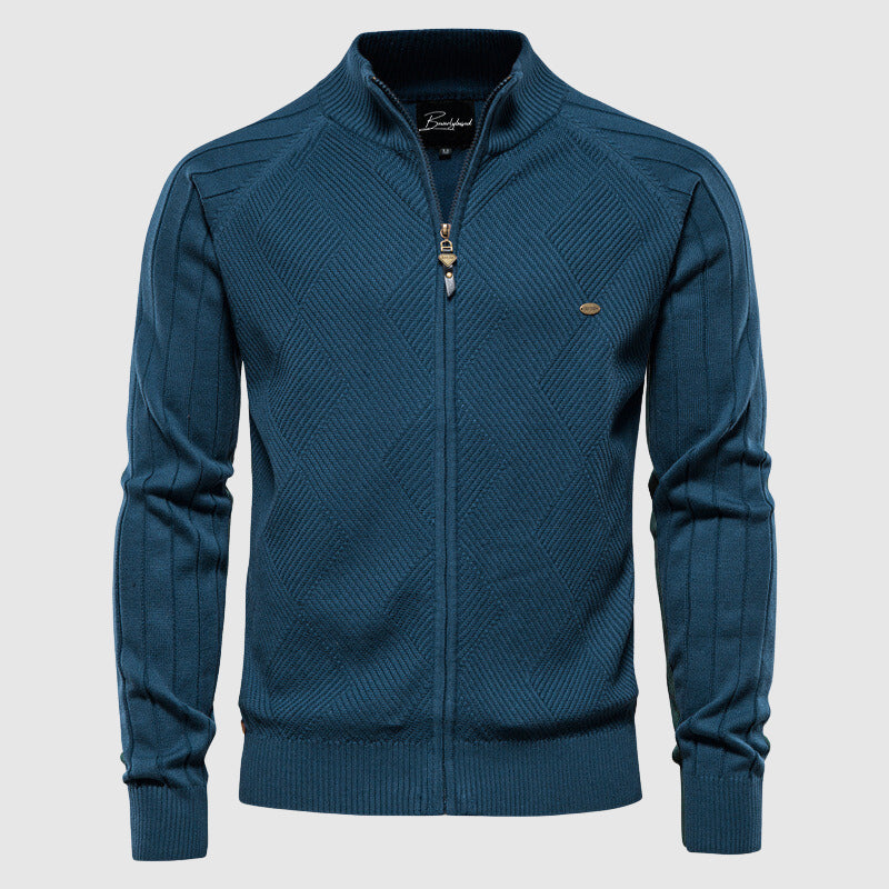 Men's Classic Zip-Up Cardigan