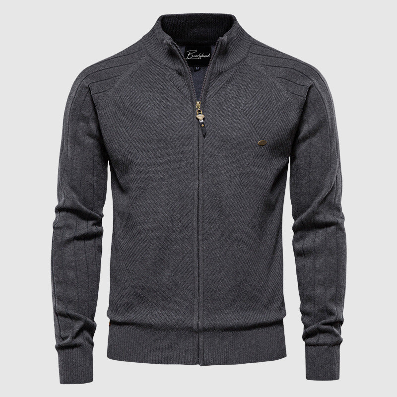 Men's Classic Zip-Up Cardigan