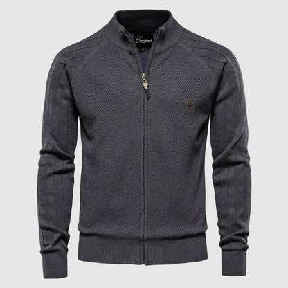 Men's Classic Zip-Up Cardigan
