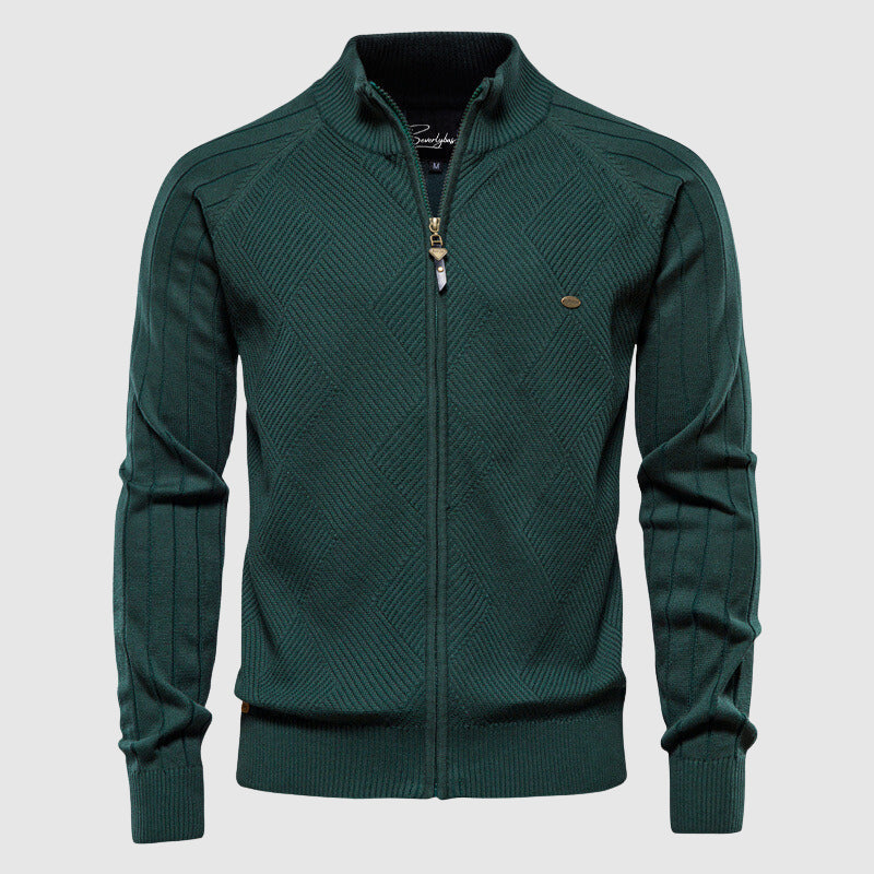 Men's Classic Zip-Up Cardigan